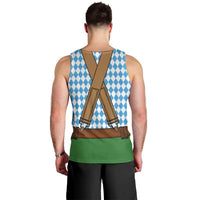 Oktoberfest Men Tank Top Beer Festival Spirit Lederhosen Costume Style - Wonder Print Shop