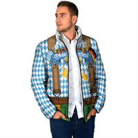 Oktoberfest Padded Jacket Beer Festival Spirit Lederhosen Costume Style - Wonder Print Shop