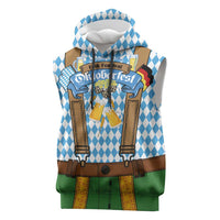 Oktoberfest Sleeveless Hoodie Beer Festival Spirit Lederhosen Costume Style - Wonder Print Shop