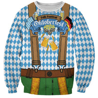Oktoberfest Sweatshirt Beer Festival Spirit Lederhosen Costume Style - Wonder Print Shop