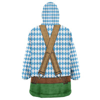 Oktoberfest Wearable Blanket Hoodie Beer Festival Spirit Lederhosen Costume Style - Wonder Print Shop