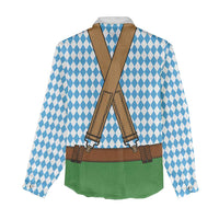 Oktoberfest Women Casual Shirt Beer Festival Spirit Lederhosen Costume Style - Wonder Print Shop