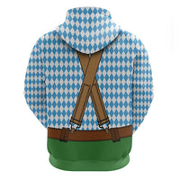 Oktoberfest Zip Hoodie Beer Festival Spirit Lederhosen Costume Style - Wonder Print Shop