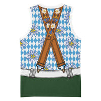 Bavarian Lederhosen Costume Style Basketball Jersey Edelweiss Rautenflagge Pattern - Wonder Print Shop