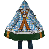 Bavarian Lederhosen Costume Style Cloak Edelweiss Rautenflagge Pattern - Wonder Print Shop