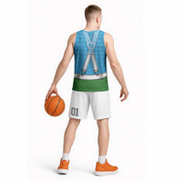 Bavarian Lederhosen Costume Style Basketball Jersey Lions Rautenflagge Pattern - Wonder Print Shop