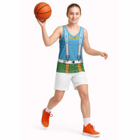 Bavarian Lederhosen Costume Style Basketball Jersey Lions Rautenflagge Pattern - Wonder Print Shop