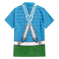 Bavarian Lederhosen Costume Style Hawaiian Shirt Lions Rautenflagge Pattern - Wonder Print Shop