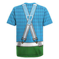 Bavarian Lederhosen Costume Style Rugby Jersey Lions Rautenflagge Pattern - Wonder Print Shop