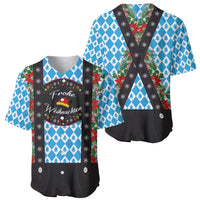 German Christmas Baseball Jersey Lederhosen Weihnachten Style with Bavaria Pattern - Wonder Print Shop
