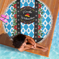 German Christmas Beach Blanket Lederhosen Weihnachten Style with Bavaria Pattern - Wonder Print Shop