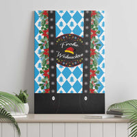 German Christmas Canvas Wall Art Lederhosen Weihnachten Style with Bavaria Pattern - Wonder Print Shop