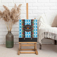 German Christmas Canvas Wall Art Lederhosen Weihnachten Style with Bavaria Pattern - Wonder Print Shop