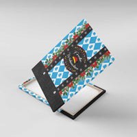 German Christmas Canvas Wall Art Lederhosen Weihnachten Style with Bavaria Pattern - Wonder Print Shop