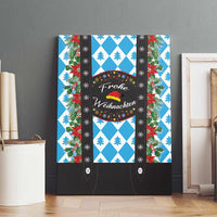 German Christmas Canvas Wall Art Lederhosen Weihnachten Style with Bavaria Pattern - Wonder Print Shop