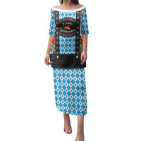 German Christmas Family Matching Puletasi and Hawaiian Shirt Lederhosen Weihnachten Style with Bavaria Pattern - Wonder Print Shop