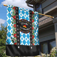 German Christmas Garden Flag Lederhosen Weihnachten Style with Bavaria Pattern - Wonder Print Shop