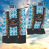 German Christmas Garden Flag Lederhosen Weihnachten Style with Bavaria Pattern - Wonder Print Shop