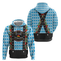 German Christmas Hoodie Lederhosen Weihnachten Style with Bavaria Pattern - Wonder Print Shop