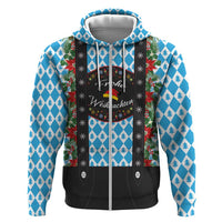 German Christmas Hoodie Lederhosen Weihnachten Style with Bavaria Pattern - Wonder Print Shop