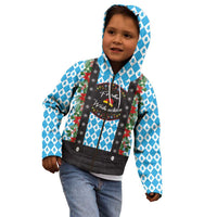 German Christmas Kid Hoodie Lederhosen Weihnachten Style with Bavaria Pattern - Wonder Print Shop