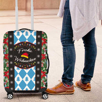 German Christmas Luggage Cover Lederhosen Weihnachten Style with Bavaria Pattern - Wonder Print Shop