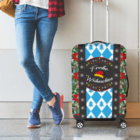 German Christmas Luggage Cover Lederhosen Weihnachten Style with Bavaria Pattern - Wonder Print Shop