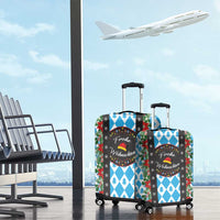 German Christmas Luggage Cover Lederhosen Weihnachten Style with Bavaria Pattern - Wonder Print Shop