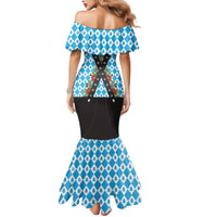 German Christmas Mermaid Dress Lederhosen Weihnachten Style with Bavaria Pattern - Wonder Print Shop