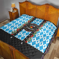 German Christmas Quilt Lederhosen Weihnachten Style with Bavaria Pattern - Wonder Print Shop
