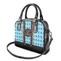German Christmas Shoulder Handbag Lederhosen Weihnachten Style with Bavaria Pattern