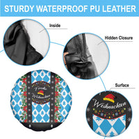 German Christmas Spare Tire Cover Lederhosen Weihnachten Style with Bavaria Pattern - Wonder Print Shop
