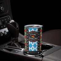 German Christmas Tumbler Cup Lederhosen Weihnachten Style with Bavaria Pattern - Wonder Print Shop