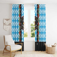 German Christmas Window Curtain Lederhosen Weihnachten Style with Bavaria Pattern - Wonder Print Shop