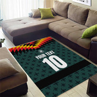 Custom German Christmas Area Rug German Football Jersey mix Santa Suit Style - Wonder Print Shop