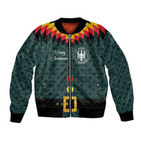 Custom German Christmas Bomber Jacket German Football Jersey mix Santa Suit Style - Wonder Print Shop