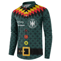 Custom German Christmas Button Sweatshirt German Football Jersey mix Santa Suit Style - Wonder Print Shop