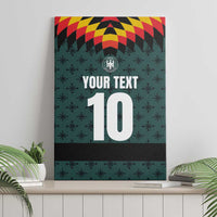 Custom German Christmas Canvas Wall Art German Football Jersey mix Santa Suit Style - Wonder Print Shop