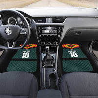 Custom German Christmas Car Mats German Football Jersey mix Santa Suit Style - Wonder Print Shop