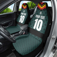 Custom German Christmas Car Seat Cover German Football Jersey mix Santa Suit Style - Wonder Print Shop