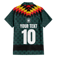 Custom German Christmas Family Matching Long Sleeve Bodycon Dress and Hawaiian Shirt German Football Jersey mix Santa Suit Style - Wonder Print Shop