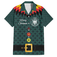 Custom German Christmas Family Matching Puletasi and Hawaiian Shirt German Football Jersey mix Santa Suit Style - Wonder Print Shop