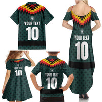 Custom German Christmas Family Matching Summer Maxi Dress and Hawaiian Shirt German Football Jersey mix Santa Suit Style - Wonder Print Shop