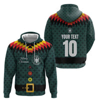 Custom German Christmas Hoodie German Football Jersey mix Santa Suit Style - Wonder Print Shop