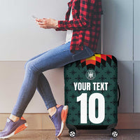 Custom German Christmas Luggage Cover German Football Jersey mix Santa Suit Style - Wonder Print Shop