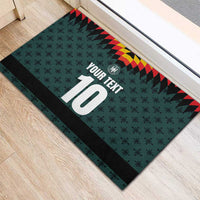 Custom German Christmas Rubber Doormat German Football Jersey mix Santa Suit Style - Wonder Print Shop