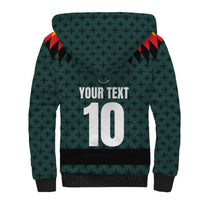 Custom German Christmas Sherpa Hoodie German Football Jersey mix Santa Suit Style - Wonder Print Shop