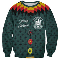 Custom German Christmas Sweatshirt German Football Jersey mix Santa Suit Style - Wonder Print Shop
