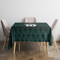 Custom German Christmas Tablecloth German Football Jersey mix Santa Suit Style - Wonder Print Shop
