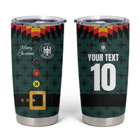 Custom German Christmas Tumbler Cup German Football Jersey mix Santa Suit Style - Wonder Print Shop